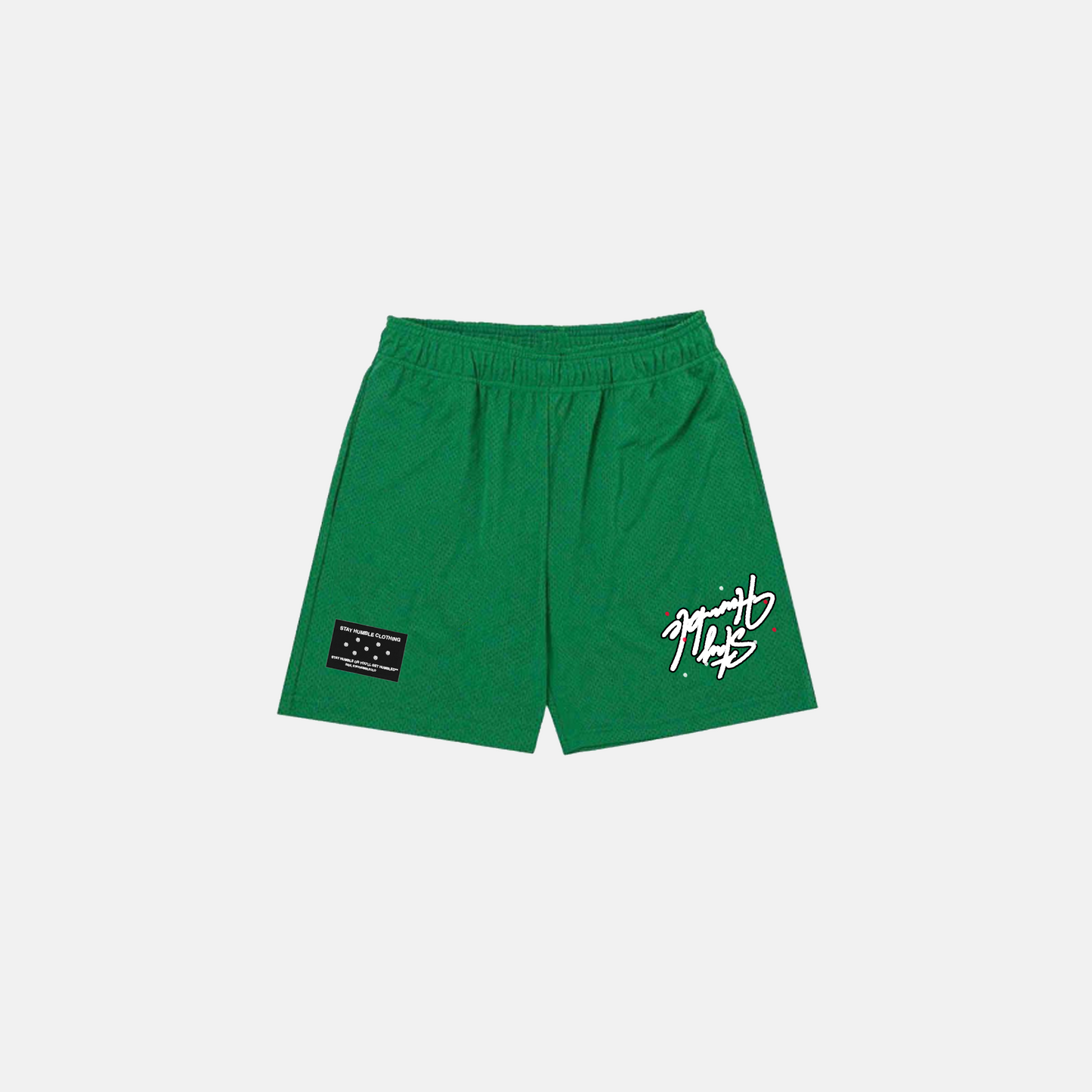 'REVERSE' MESH SHORTS - GREEN