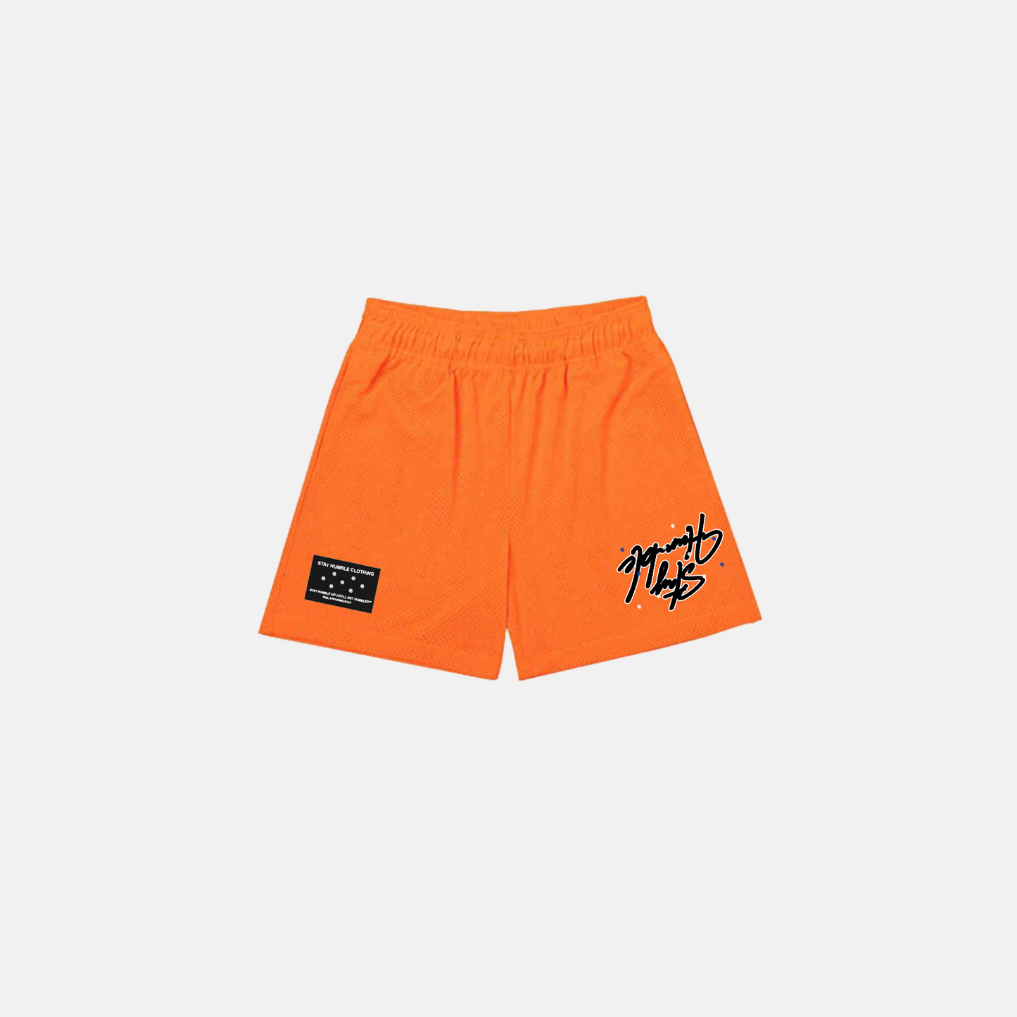 'REVERSE' MESH SHORTS - ORANGE