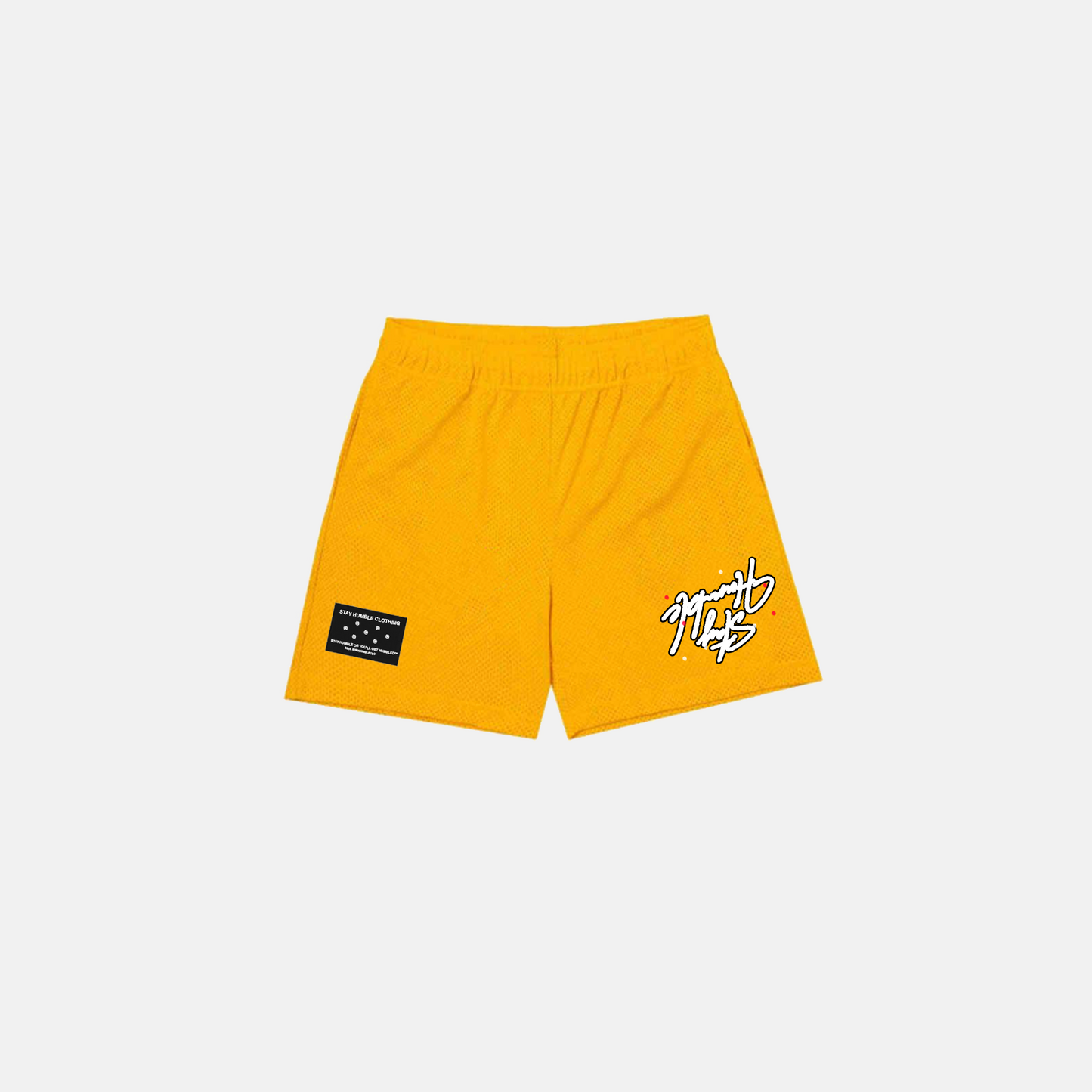 'REVERSE' MESH SHORTS - YELLOW