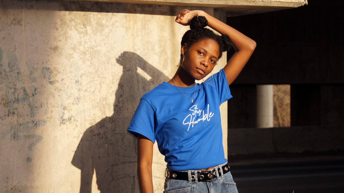 'OG SCRIPT' T-SHIRT - BLUE