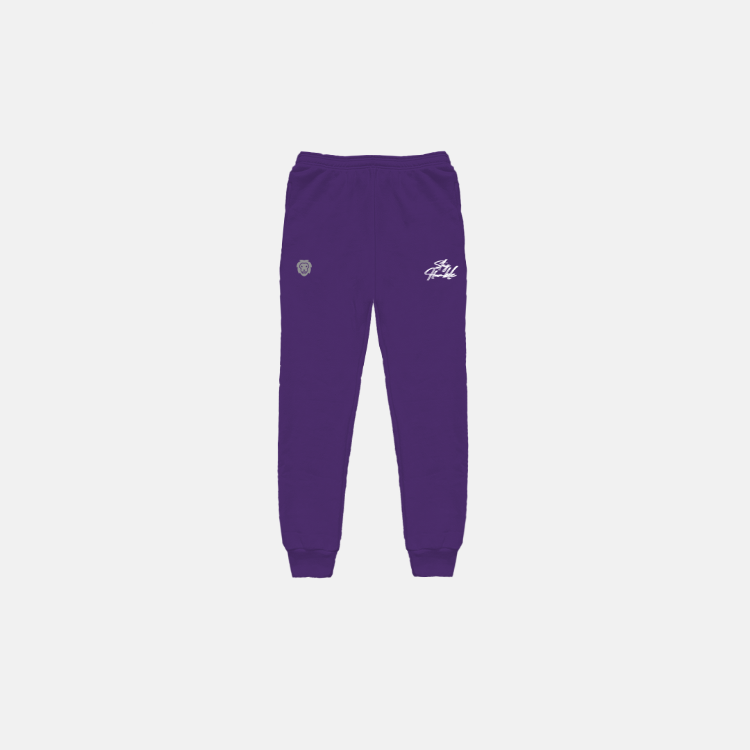 ‘BLURRY SCRIPT™’ SWEATPANTS - PURPLE