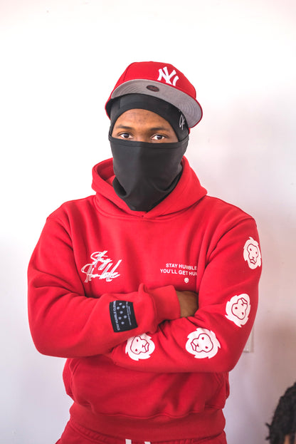 'BLURRY SCRIPT™' HOODIE v2 - RED