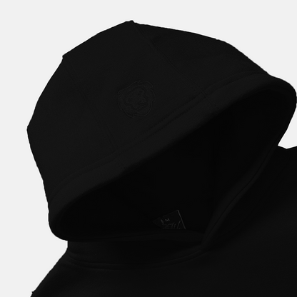 'BLURRY SCRIPT™' HOODIE v2 - BLACK