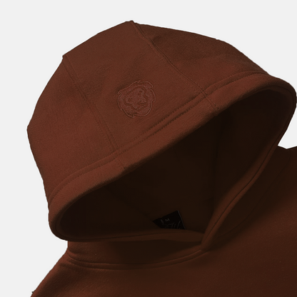 'BLURRY SCRIPT™' HOODIE v2 - BROWN