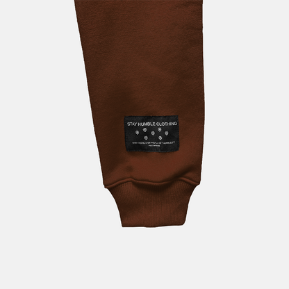 'BLURRY SCRIPT™' HOODIE v2 - BROWN