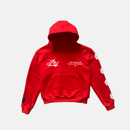 'BLURRY SCRIPT™' HOODIE v2 - RED