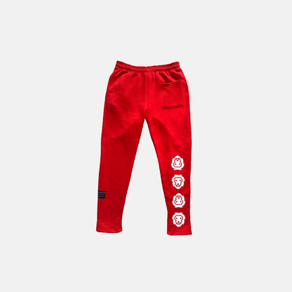 'BLURRY SCRIPT™' SWEATPANTS v2 - RED