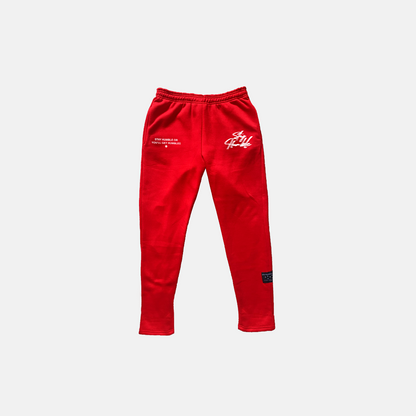 'BLURRY SCRIPT™' SWEATPANTS v2 - RED