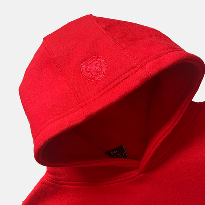 'BLURRY SCRIPT™' HOODIE v2 - RED