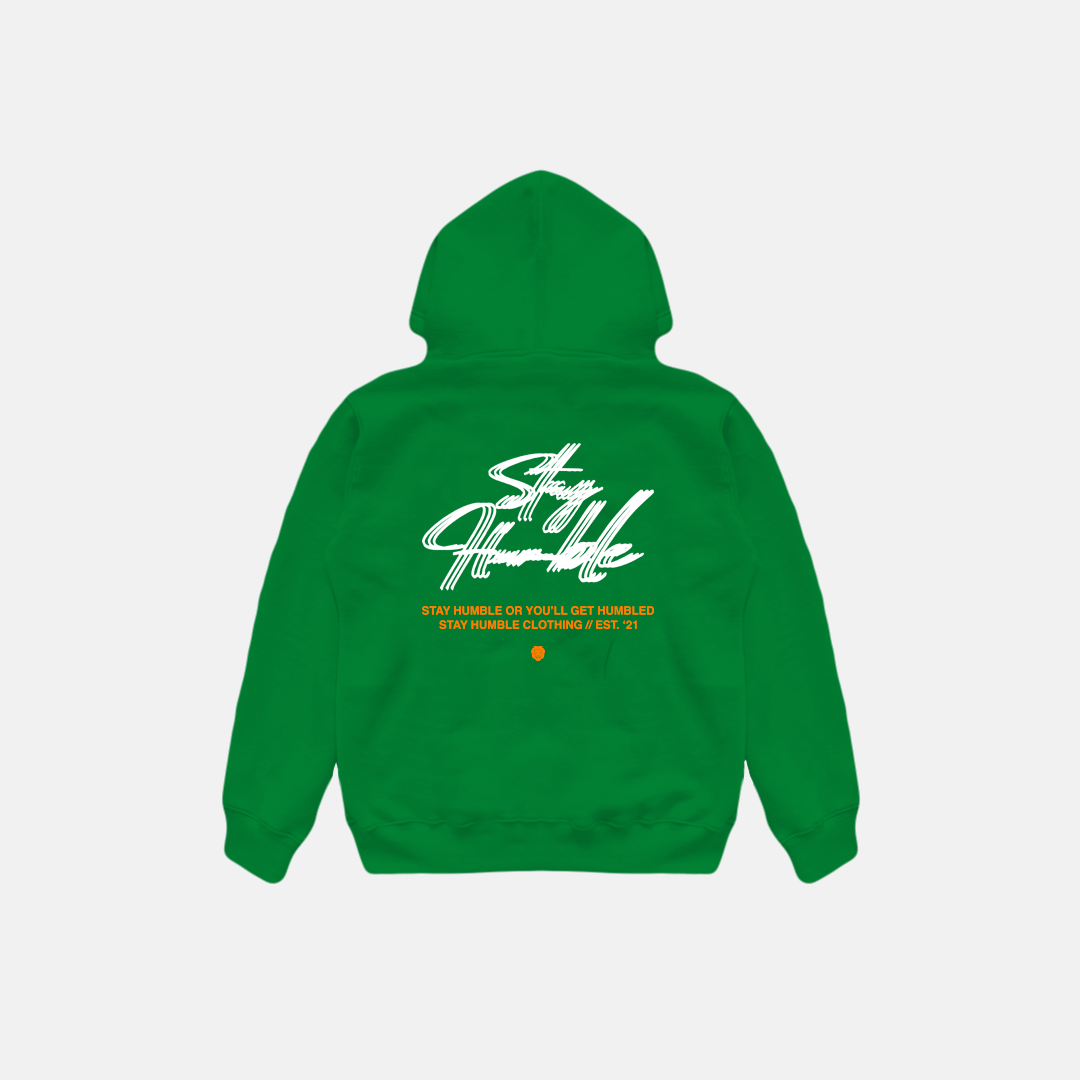 ‘BLURRY SCRIPT™’ HOODIE - GREEN