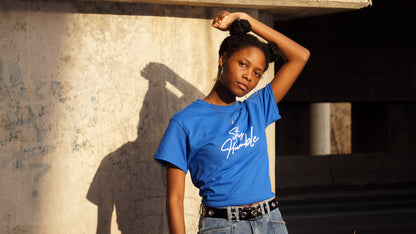 'OG SCRIPT' T-SHIRT - BLUE