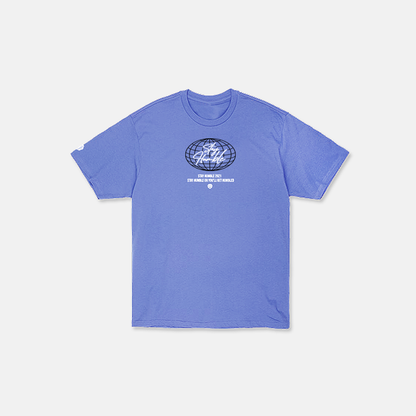 'GLOBE' T-SHIRT - BLUE
